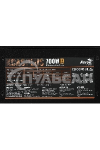 Блок питания Aerocool / Formula AC KCAS PLUS 700, 700Вт, 80 PLUS Bronze, 120мм черный (аналог Aerocool KCAS PLUS 700W)