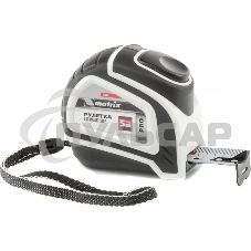 Рулетка Matrix Autostop, 5 м х 25 мм, двухкомпонентный корпус, автоматическая фиксация, PRO