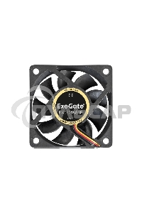 Вентилятор для корпуса ExeGate EX06015S3P черный, 60 мм, 3500 об/мин, 24 дБ, 3 pin
