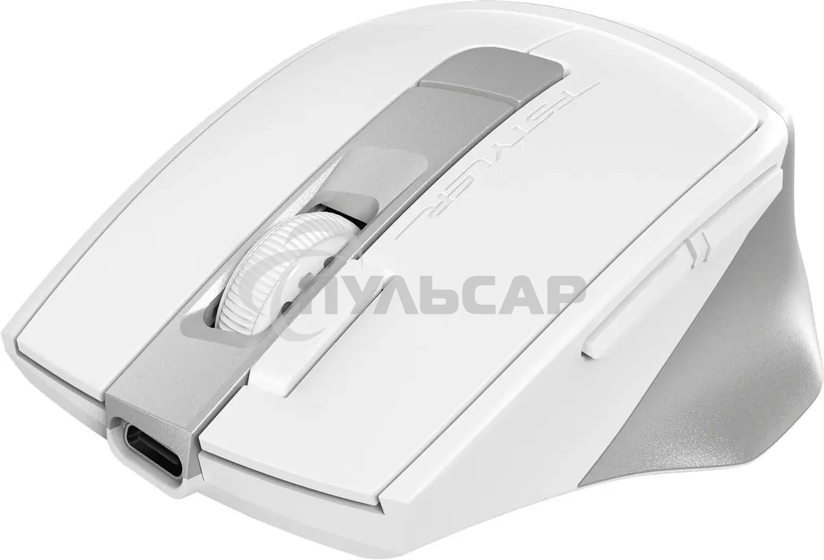 Мышь беспроводная A4Tech Fstyler FG45CS Air2 белый/серебристый, 2000 dpi, радиоканал, USB, кнопки - 7