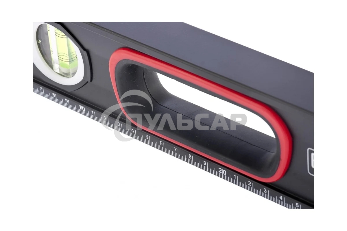 Уровень алюминиевый Matrix, усиленный, фрезерованный, 3 глазка, 2 комп. рукоятки, 1200 мм