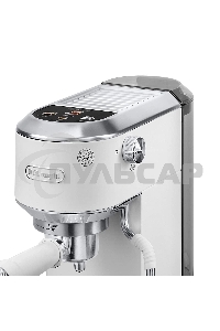 Кофеварка рожковая Delonghi EC890.WI белый, молотый, 1,1 л, 1450 Вт, 15 бар