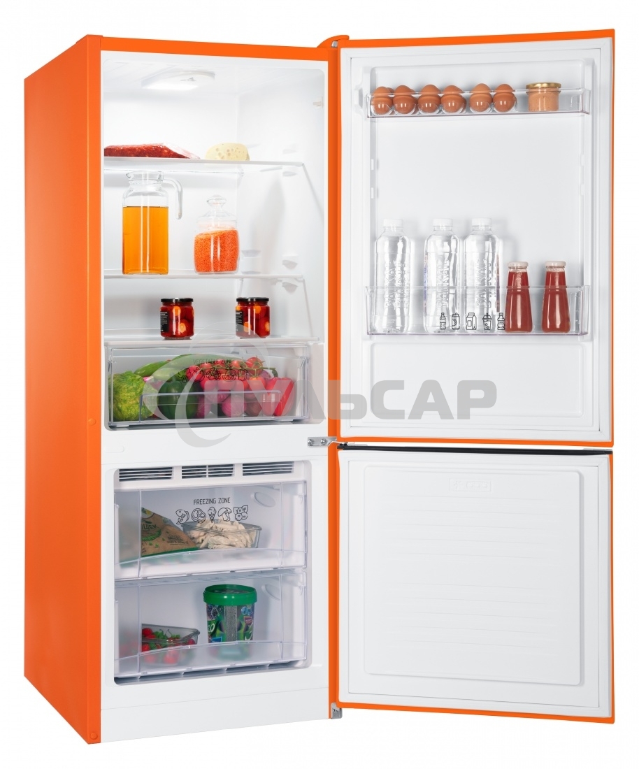 Холодильник Nordfrost NRB 121 OR оранжевый двухкамерный 170/70л морозилка снизу, капельная система