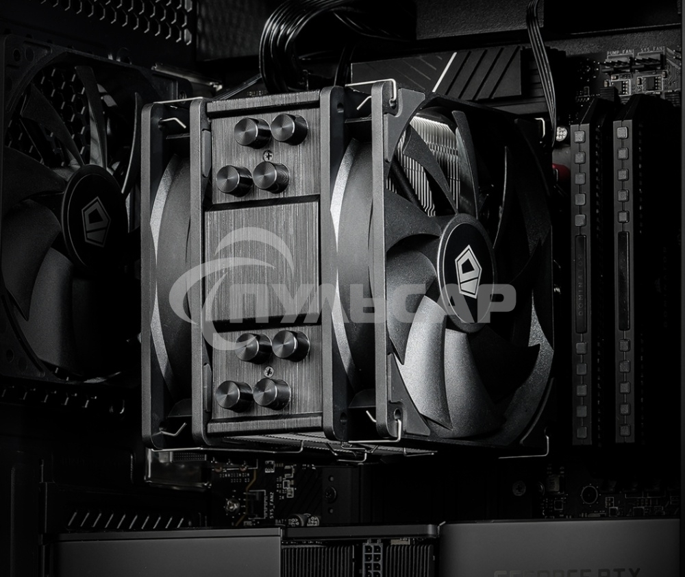 Кулер для процессора ID-COOLING SE-214-XT PLUS черный 120мм алюминий/медь 1800rpm 35.2db 4-pin 200W 150мм