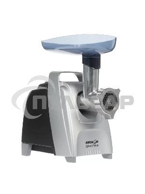 Мясорубка электрическая Аксион М61.04 Черно-серебристая, 2000 Вт, 3 кг/мин