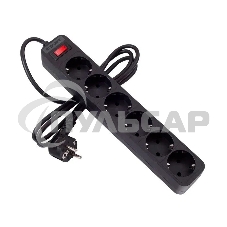 Сетевой фильтр СТАРТ  С/УД-Ф SP 6x1 ZVTS черный-- 20, серия BASIC