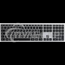 Клавиатура беспроводная Satechi Slim X3 Bluetooth Backlit Keyboard, Bluetooth, Серый космос, ST-BTSX3M-RU