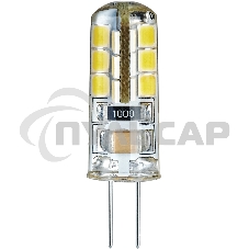 Лампа светодиодная Navigator NLL-S-G4-2.5-230-3K 2.5Вт 3000К тепл. бел. G4 170лм 220-240В