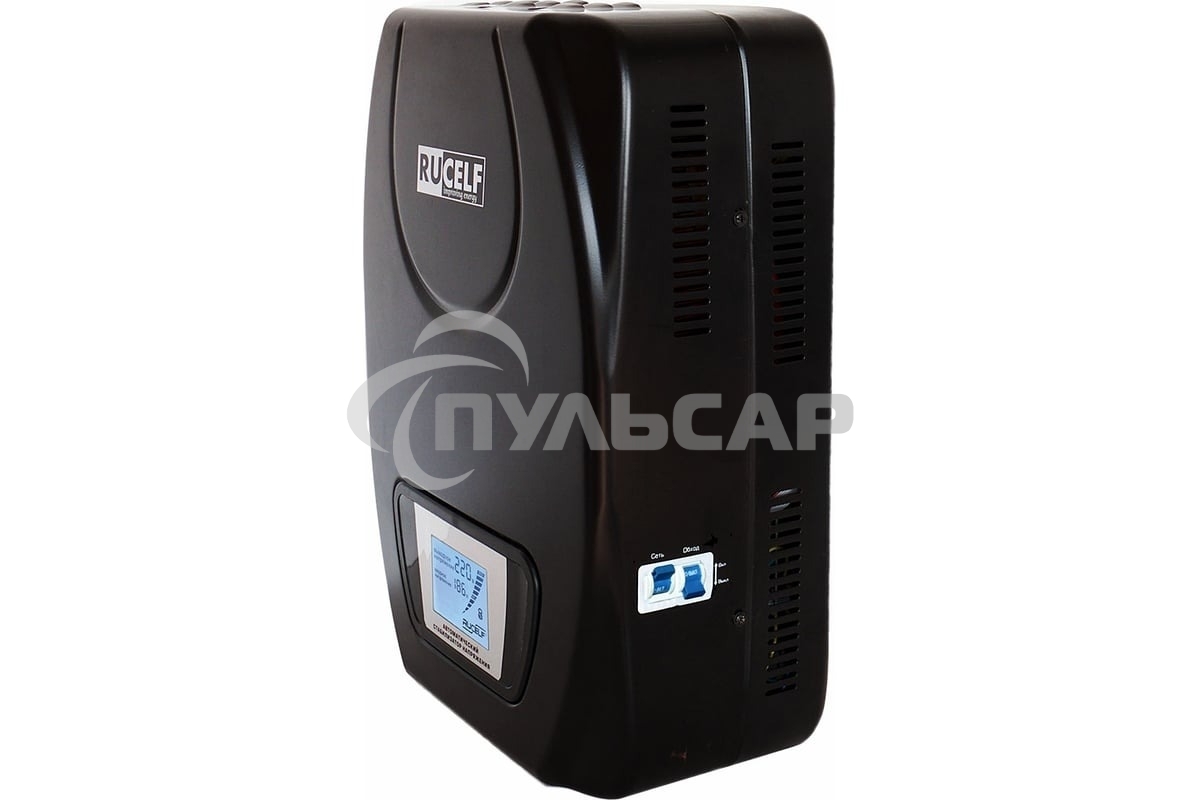 Стабилизатор RUCELF SDW.II-12000-L рабочий диапазон: 110-275В 10000Вт 217-223В