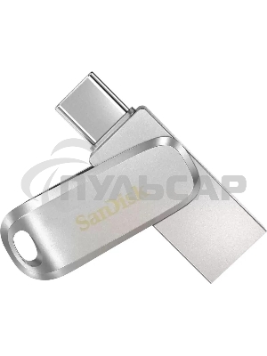Флешка USB Sandisk Ultra Dual Luxe 32 Gb, USB 3.0, серебристый