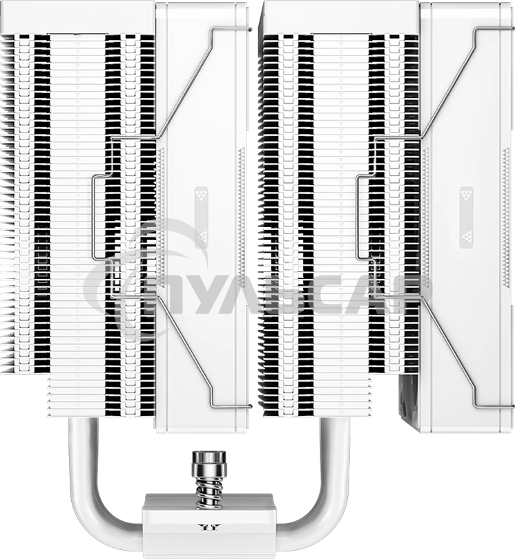 Кулер для процессора PCCooler RZ620 WH (260W, 4-pin PWM, 158mm, Al/Cu, 6x6mm, 2x120мм, 86.73CFM, 32dBA, 1800RPM, S: 1851/1700/1200/115X, AM5/AM4, белый)