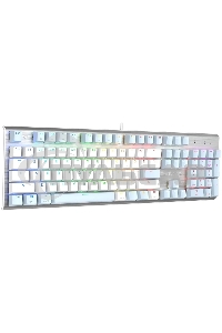 Клавиатура проводная A4Tech Fstyler FS100 Neon, USB, синий/белый