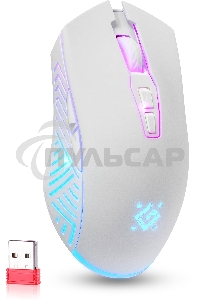 Мышь беспроводная Defender Pandora GM-502 белый, 3200 dpi, радиоканал, USB, кнопки - 7