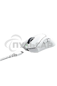 Мышь беспроводная/проводная Razer DeathAdder V3 Pro белый, 30000 dpi, радиоканал, USB, кнопки - 5