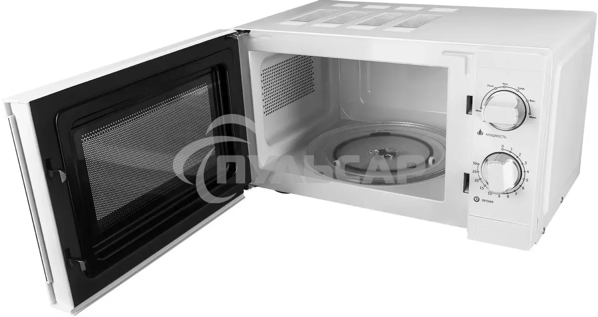 Микроволновая печь StarWind SMW3920 белый, 20 л, 700 Вт, переключатели - поворотный механизм