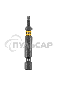 Набор бит Denzel TORX 8х50, сталь S2, шестигранный профиль, 10 шт.