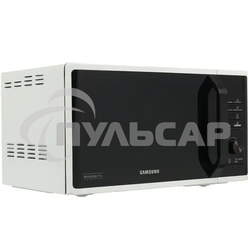 Микроволновая печь Samsung MG23K3515AW/BW, 800Вт, 23л, кнопки, поворотный механизм, белый/черный