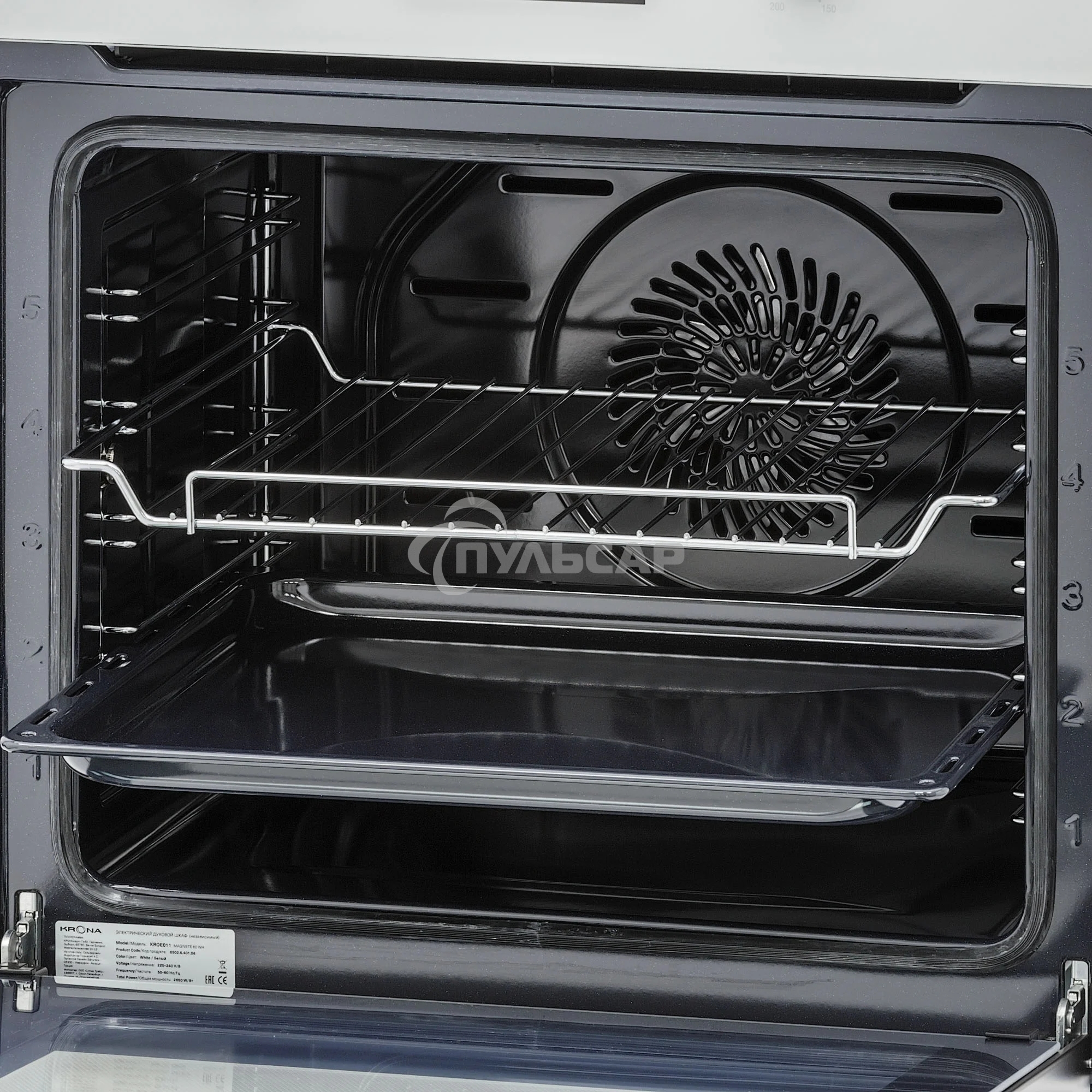 Духовой шкаф электрический встраиваемый Krona MAGNETE 60 WH белый