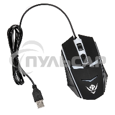 Мышь проводная Nakatomi MOG-02U черный, 1600 dpi, USB, кнопки - 5