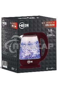 Чайник электрический BEON BN-3046 бордовый