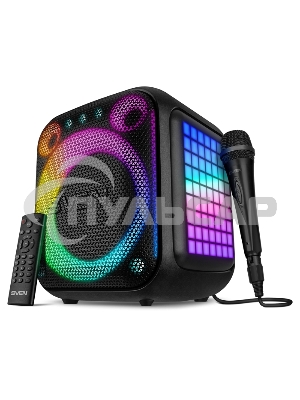 Портативная колонка Sven PS-880, черный, 1.0, 110 Вт (RMS), Bluetooth, FM, USB, microSD, LED-дисплей, аккумулятор