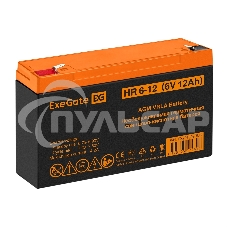 Аккумуляторная батарея ExeGate HR 6-12 (6V 12Ah, клеммы F2)