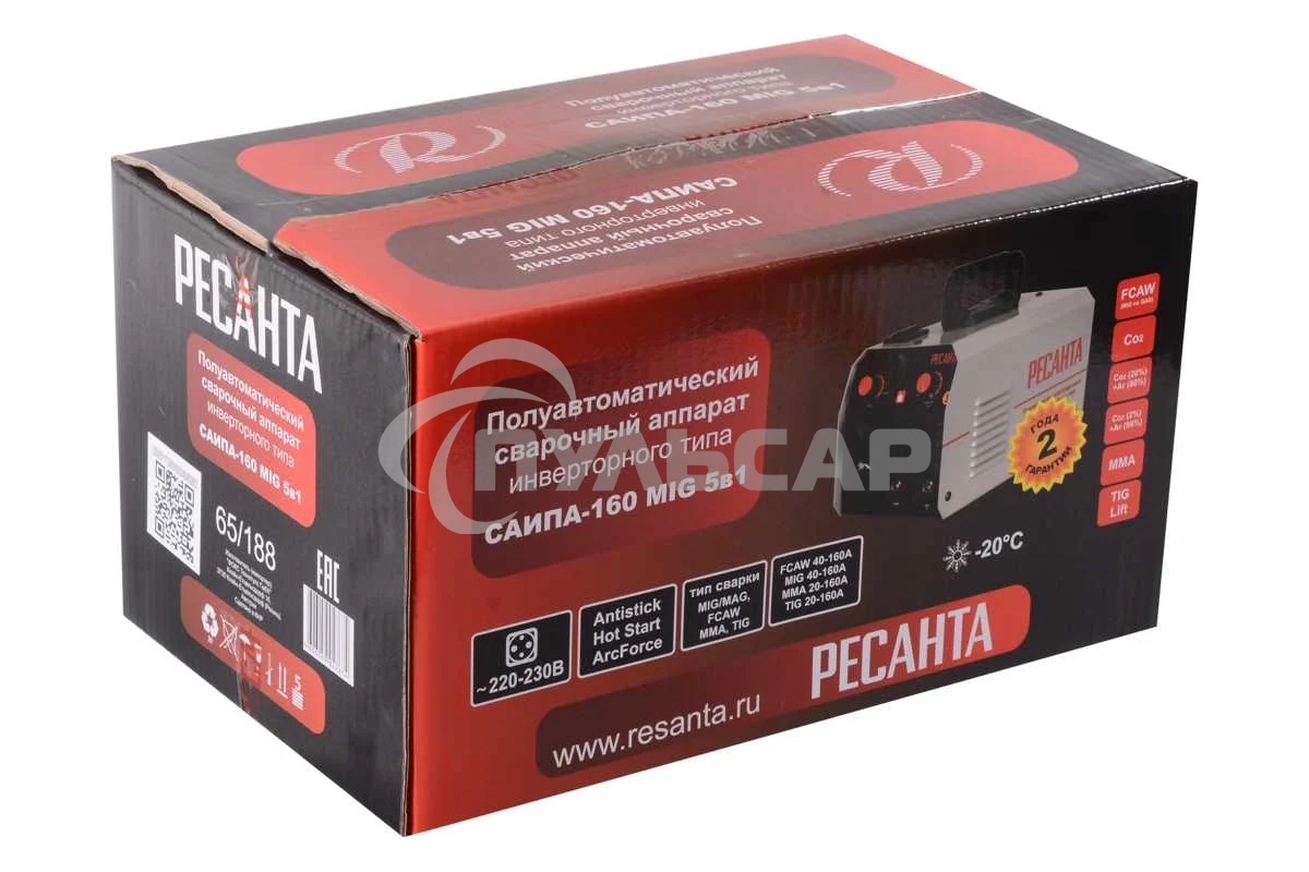 Сварочный полуавтомат САИПА-160 MIG 5в1 Ресанта