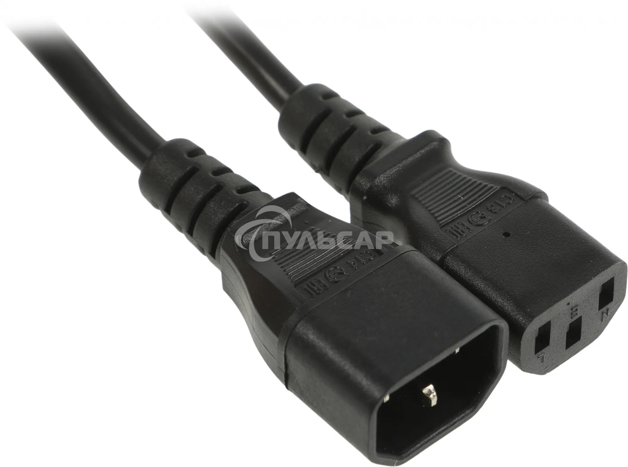 Шнур сетевой Rexant СЕЕ 7/7 (Schuko) – IEC 320 C13 3x0,75мм², длина 0,6м