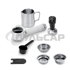 Кофеварка рожковая Delonghi EC890.WI белый, молотый, 1,1 л, 1450 Вт, 15 бар