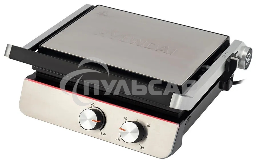 Электрогриль Hyundai HYG-5047 2200Вт черный/черный