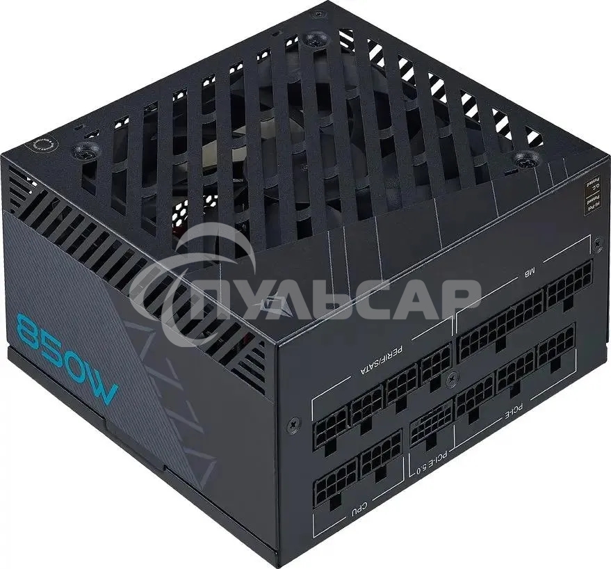 Блок питания Azza PSAZ-850G, 850Вт, 80 PLUS Gold, 120мм, модульный, черный