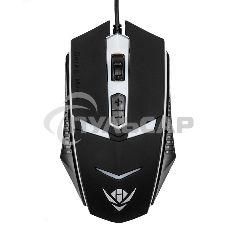 Мышь проводная Nakatomi MOG-02U черный, 1600 dpi, USB, кнопки - 5