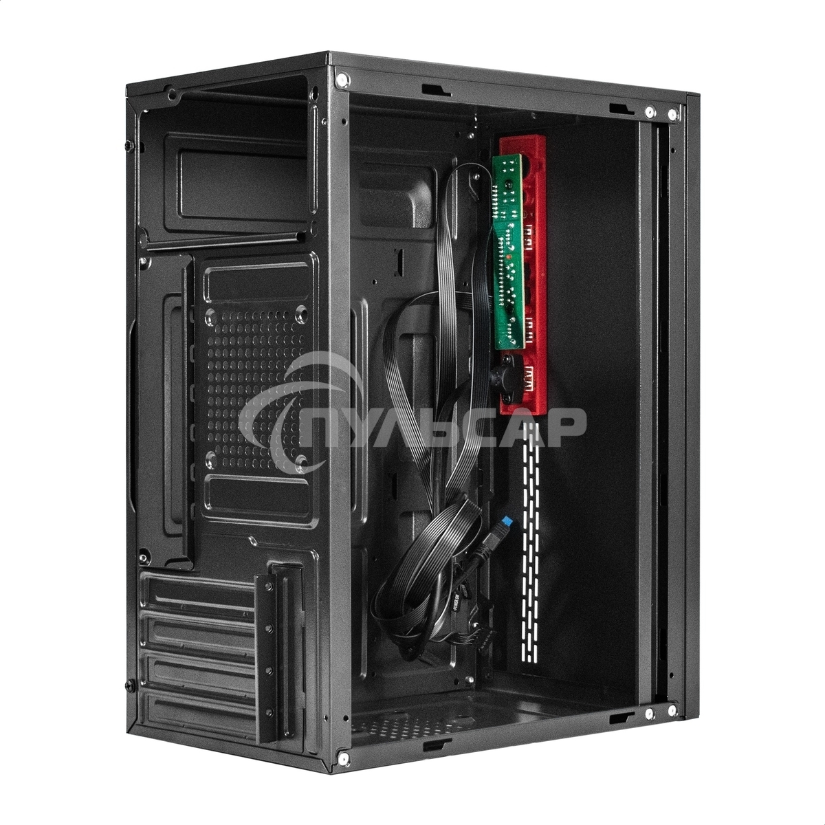 Компьютерный корпус Minitower ExeGate EX298810RUS BAA-403U2 (mATX, без БП, 1*USB+2*USB 3.0, HD Audio, черный)