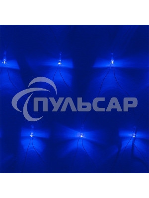 Гирлянда светод. Funray Cетка ML-144B, 1.0*1.5м, 144LED, синий, IP20, прозрачный шнур 1,5м, контр,