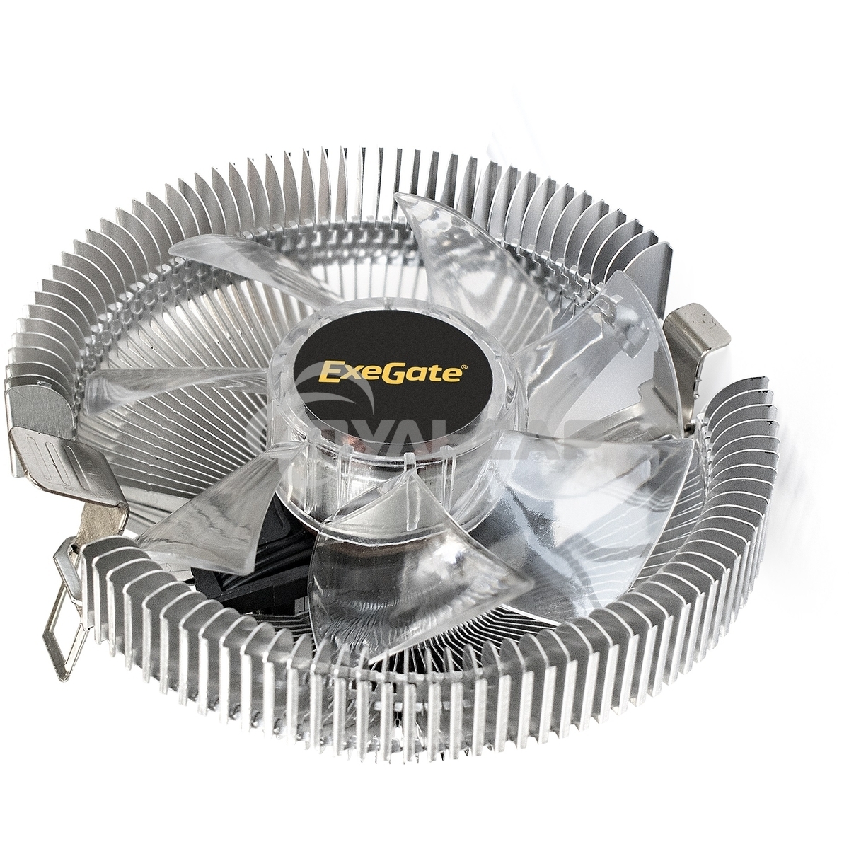 Кулер для процессора ExeGate Wizard EE91-PWM.RED серебристый, 90 мм, алюминий, 2400 об/мин, 24 дБ, 4 pin, 75 Вт, 45 мм
