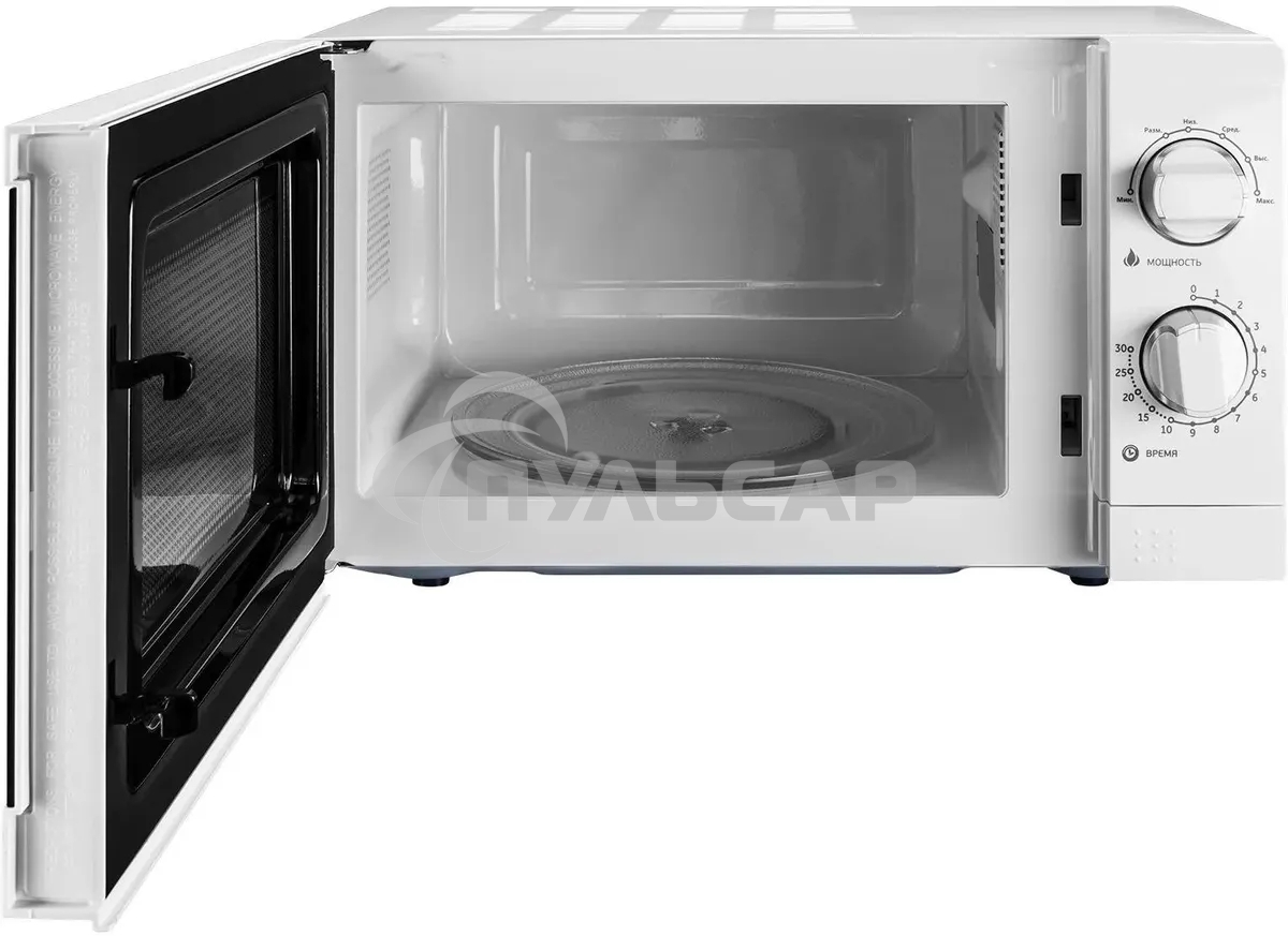 Микроволновая печь StarWind SMW3920 белый, 20 л, 700 Вт, переключатели - поворотный механизм