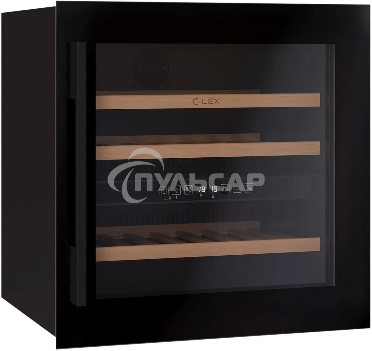 Винный шкаф LEX LWD6036BL dual zone 1-нокамерн. черный стекло (CHAT500007)