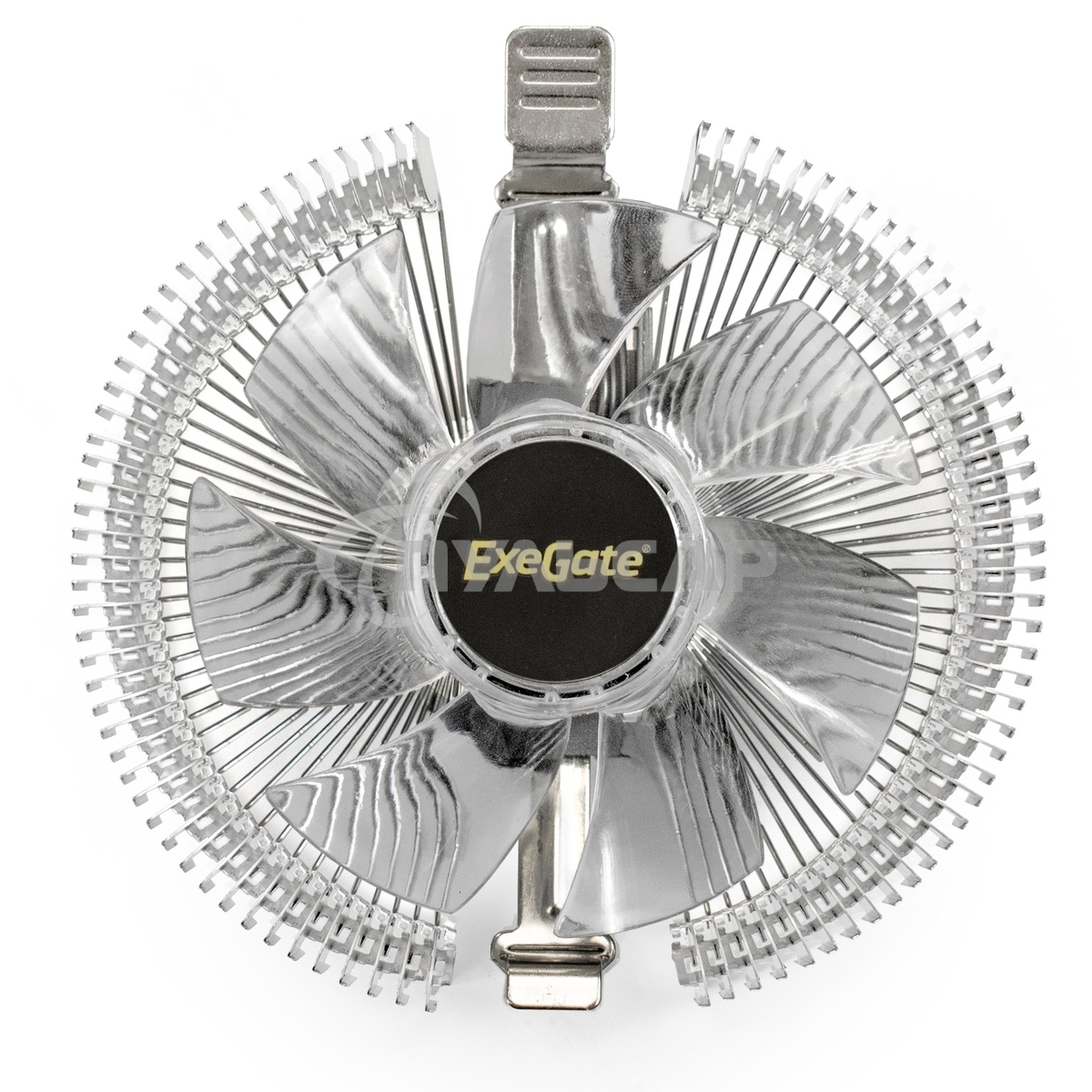 Кулер для процессора ExeGate Wizard EE91-PWM.RED серебристый, 90 мм, алюминий, 2400 об/мин, 24 дБ, 4 pin, 75 Вт, 45 мм