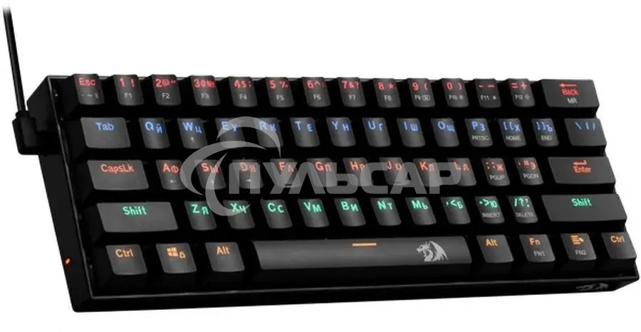 Клавиатура проводная Defender Redragon Lakshmi, USB, черный