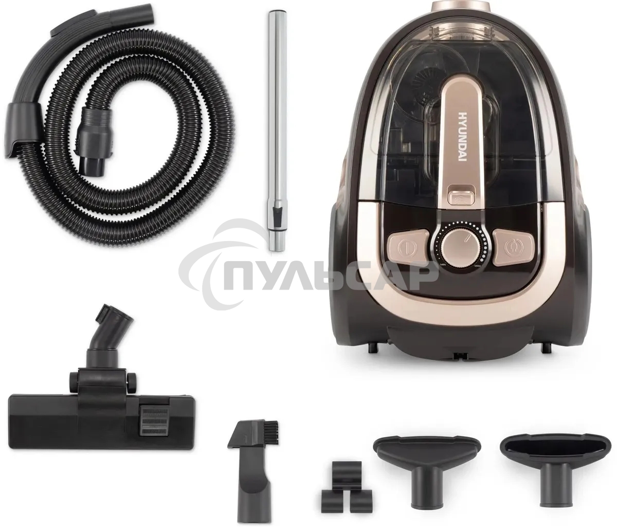 Пылесос Hyundai HYV-C3550 2220Вт золотистый/темно-коричневый
