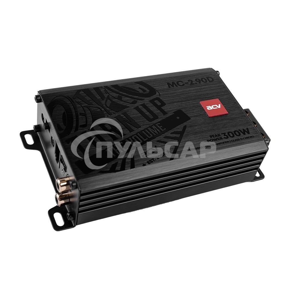 Усилитель автомобильный ACV MC-2.90D micro 2*90Вт/2-1 канал/4-2Om/High-pass/Low-pass/High-input/D class