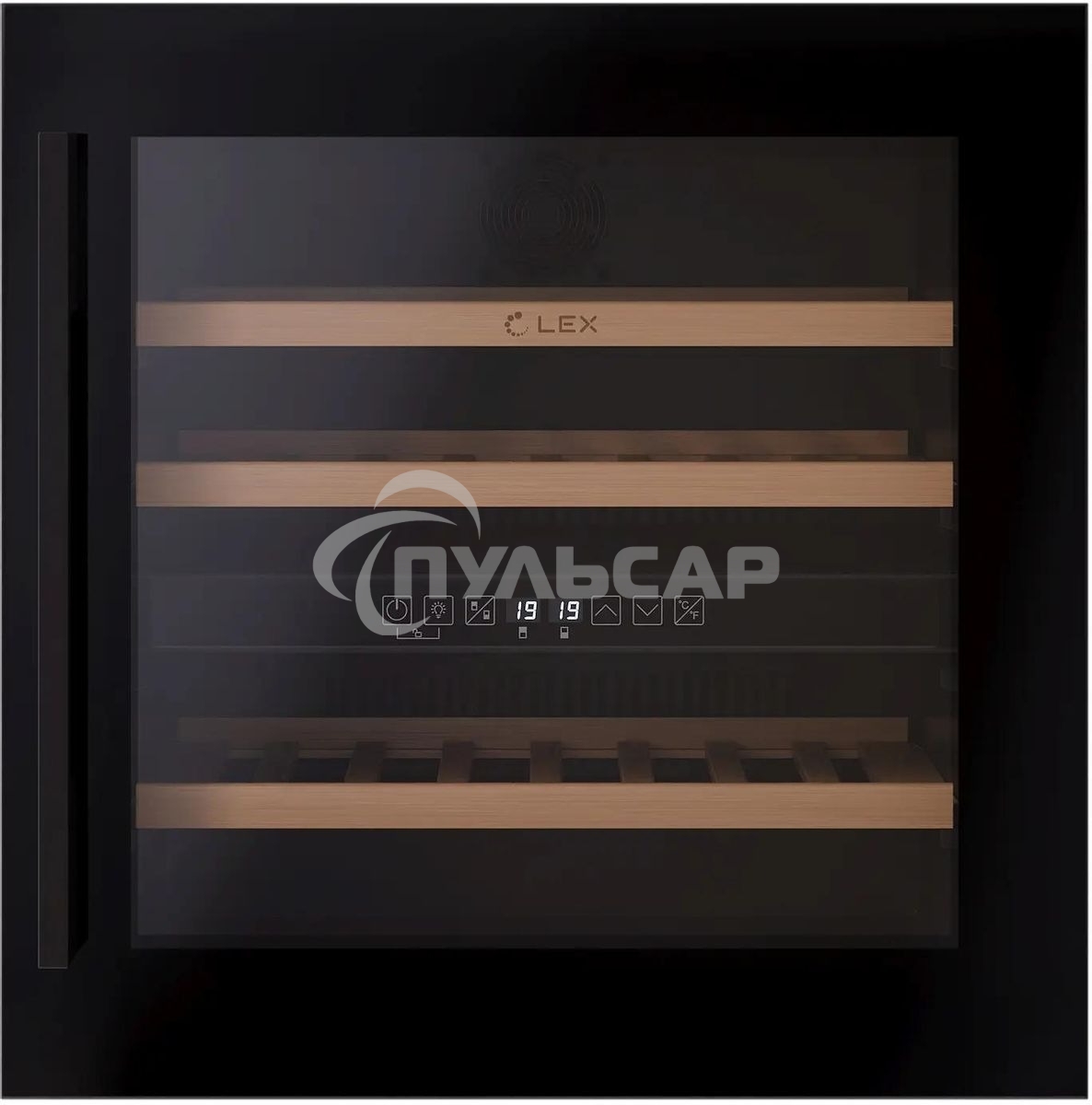 Винный шкаф LEX LWD6036BL dual zone 1-нокамерн. черный стекло (CHAT500007)