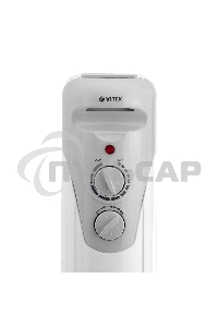 Обогреватель масляный Vitek VT-1707 W (5 секций) белый, 1000 Вт, 10 м2, термостат