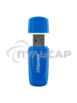 Флешка USB R/W Smartbuy R/W Scout Blue (SB016 Gb2SCB), 16 Gb, USB 2.0, R/W 15/12, синий