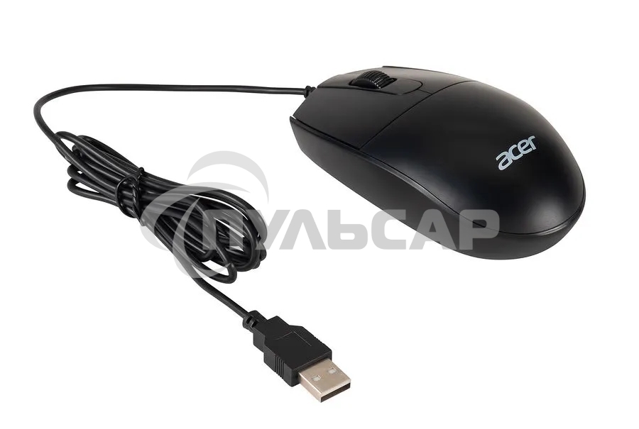 Комплект клавиатура + мышь Acer OMW141 клав:черный мышь:черный USB