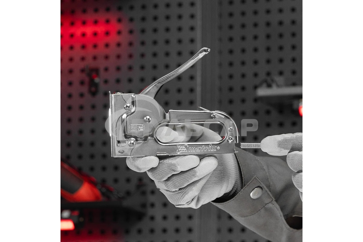 Степлер мебельный Matrix, тип скобы 53, 4-8 мм