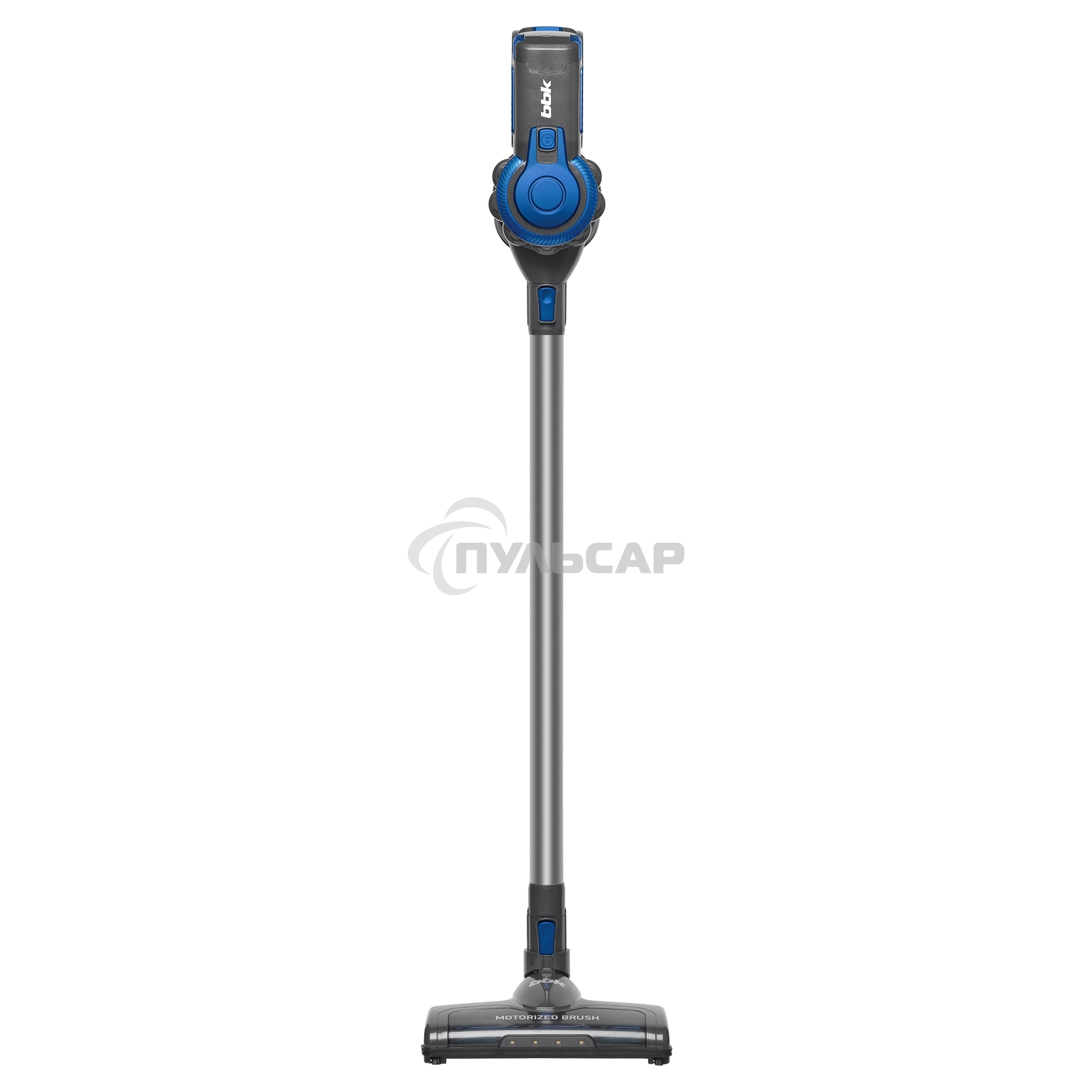 Пылесос вертикальный BBK BV3001 синий/серый, питание от аккумулятора, 150 Вт, уборка сухая, пылесборник 0.8 л, работа от АКБ max 30 мин