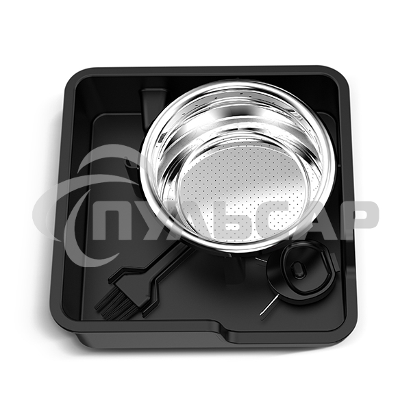 Кофеварка рожковая BQ CM5002 серебристый/черный, исп. кофе - зерновой/молотый, 2,8 л, 2400 Вт, 19 бар