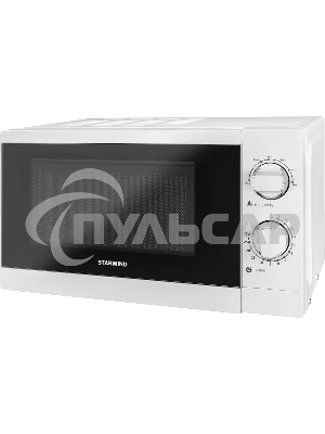 Микроволновая печь StarWind SMW3920 белый, 20 л, 700 Вт, переключатели - поворотный механизм