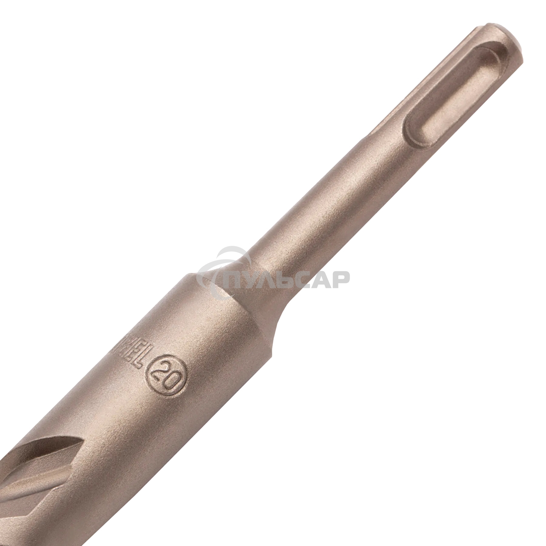 Бур по бетону Denzel двойная спираль, Cobalt W-tip, 20x460 мм, SDS PLUS